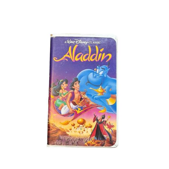 Walt Disney Classic Aladdin VHS 1993 Black Diamond Edition Vintage Collectible T - Picture 1 of 6